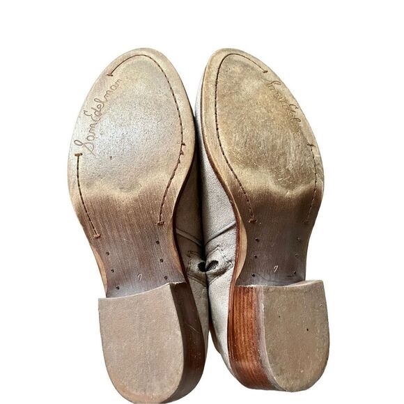 Sam Edelman Boots Womens 7 Petty Ankle Booties Tan Leather Block Heels Casual - Picture 11 of 12